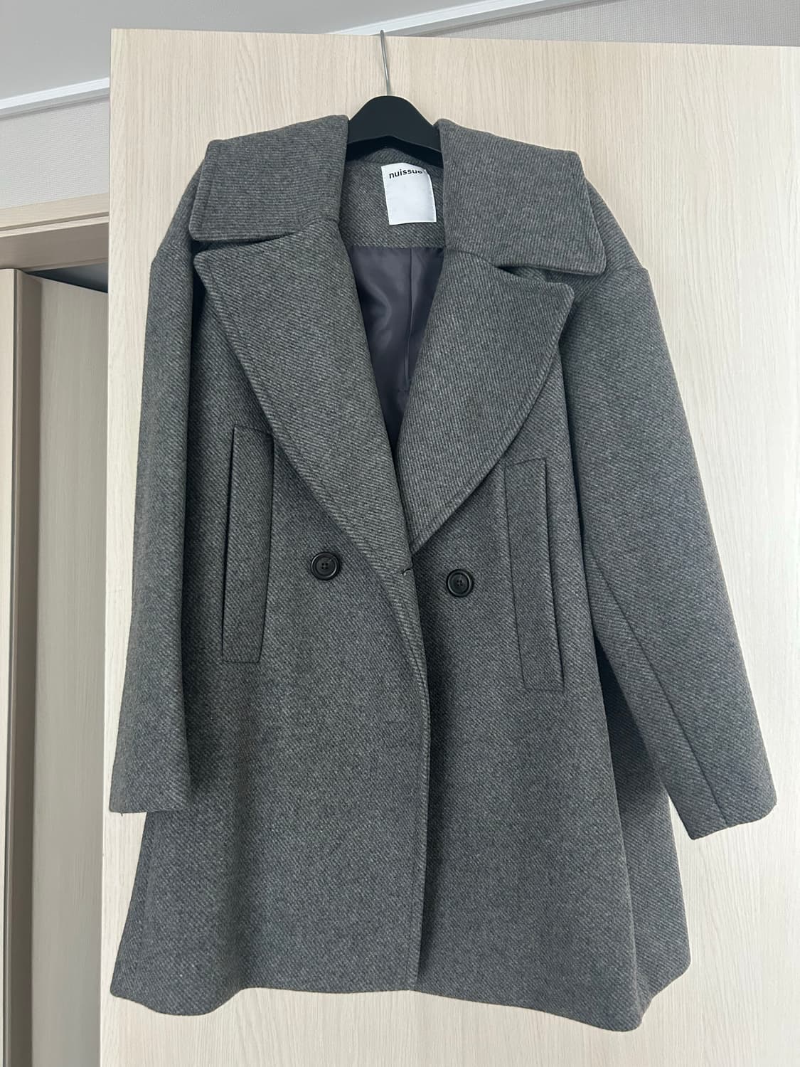 누이슈 헤더먼트 하프 울 코트 상품이미지3