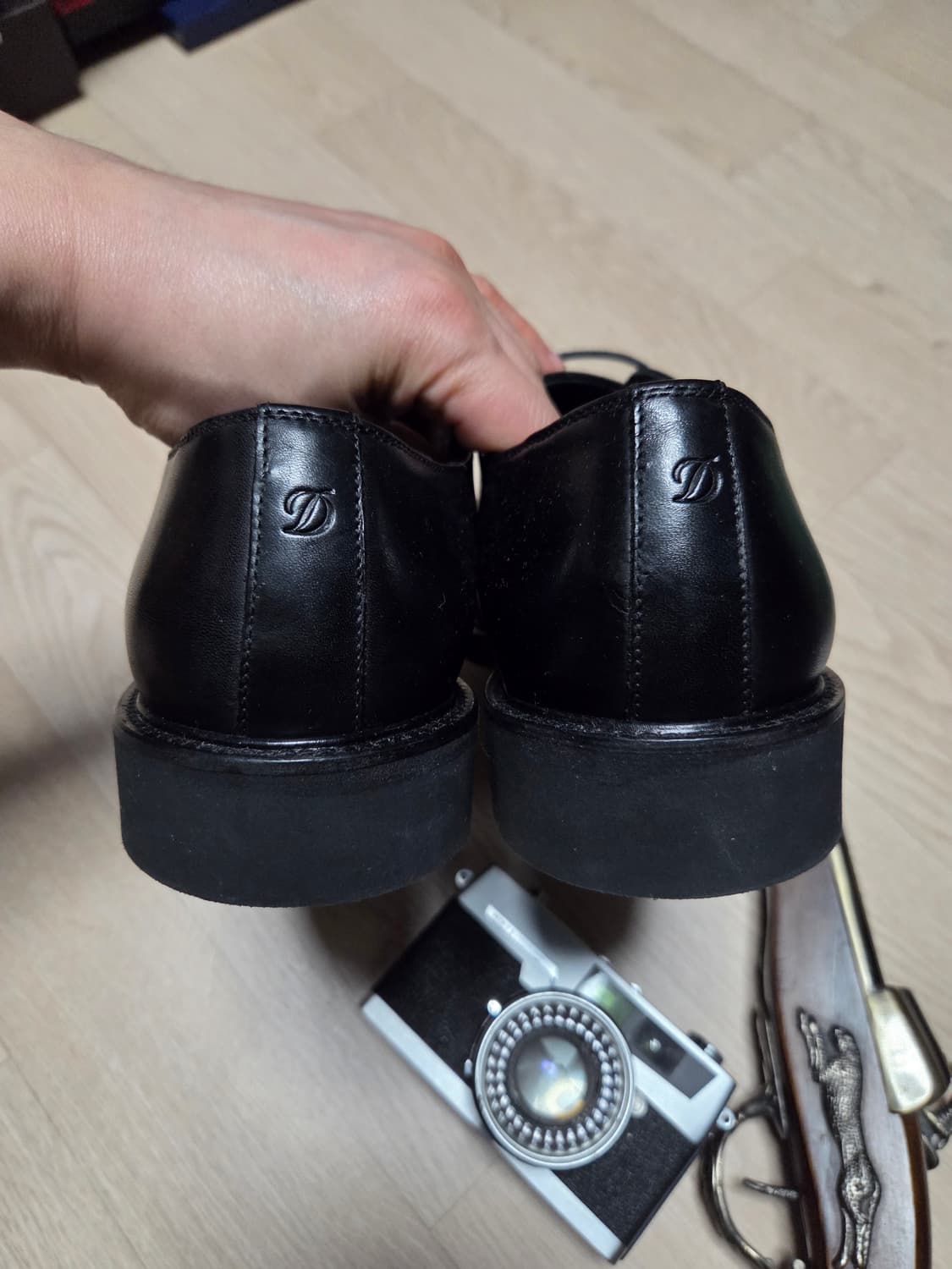 (5분 착용)(ITALY)S.T.DUPONT 클래식 더비 구두 5홀  상품이미지3