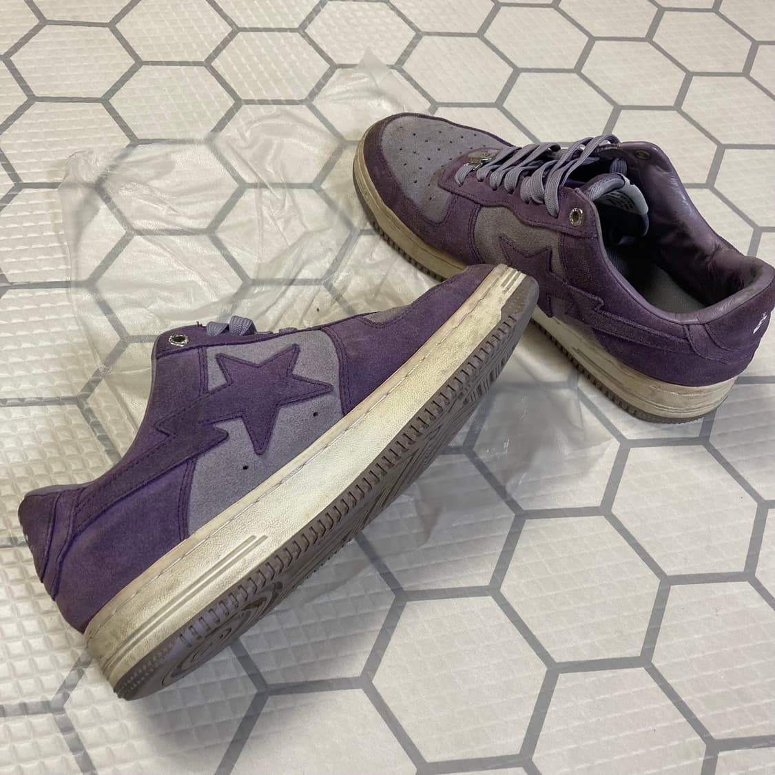 (270) 베이프 스타 스웨이드 퍼플 뉴진스 하니 혜인 상품이미지9