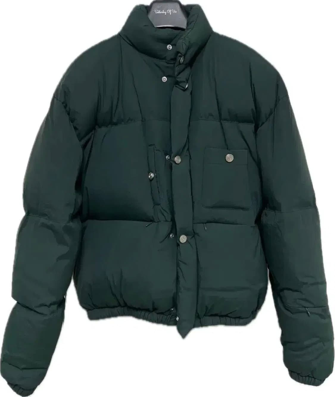 [L] STU 22FW 덕 다운 숏 자켓 그린 패딩 STU OFFICE 상품이미지2