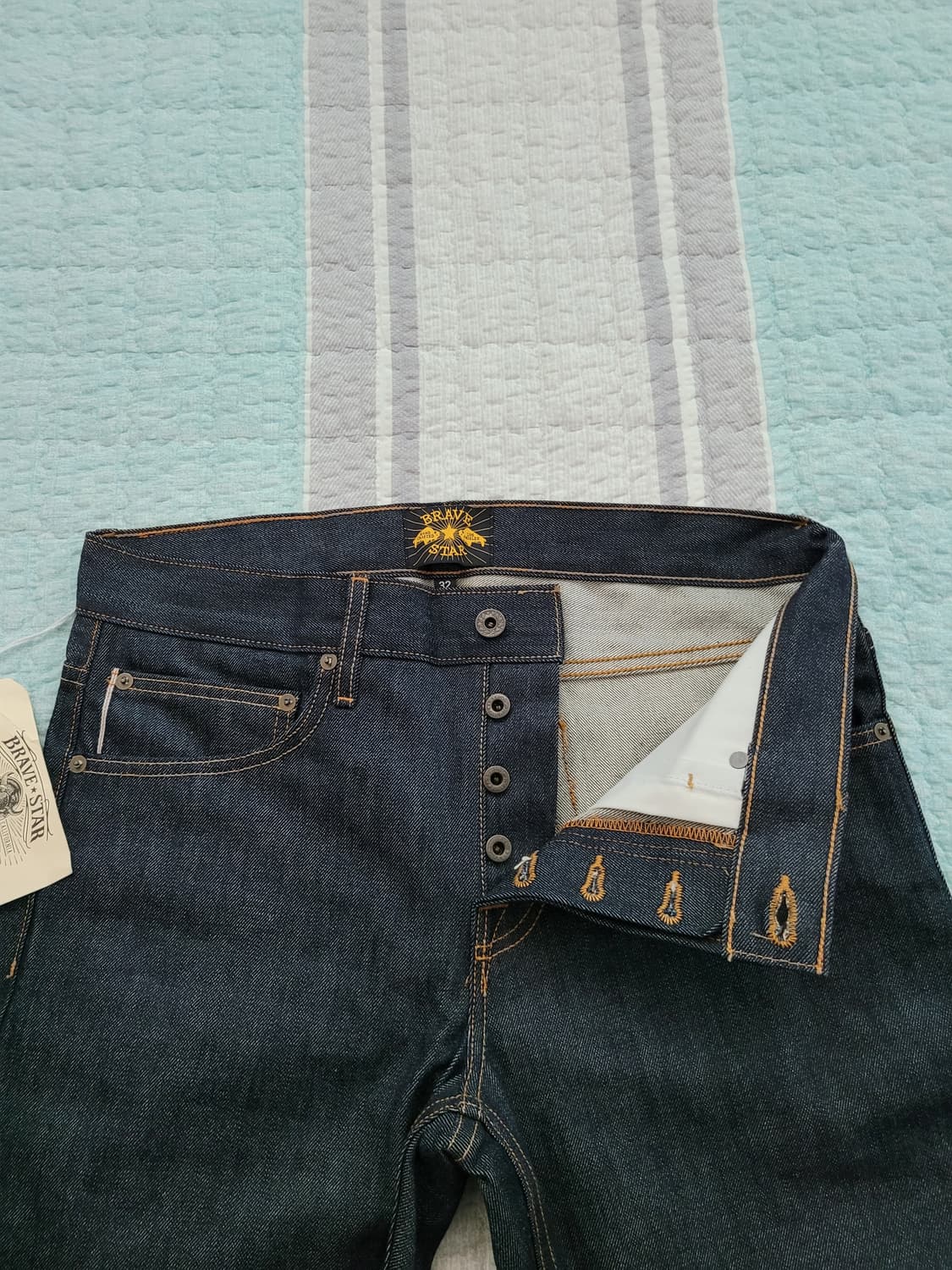 브레이브스타 BraveStar 13온스 콘밀 리지드 셀비지데님 32사이즈 상품이미지2