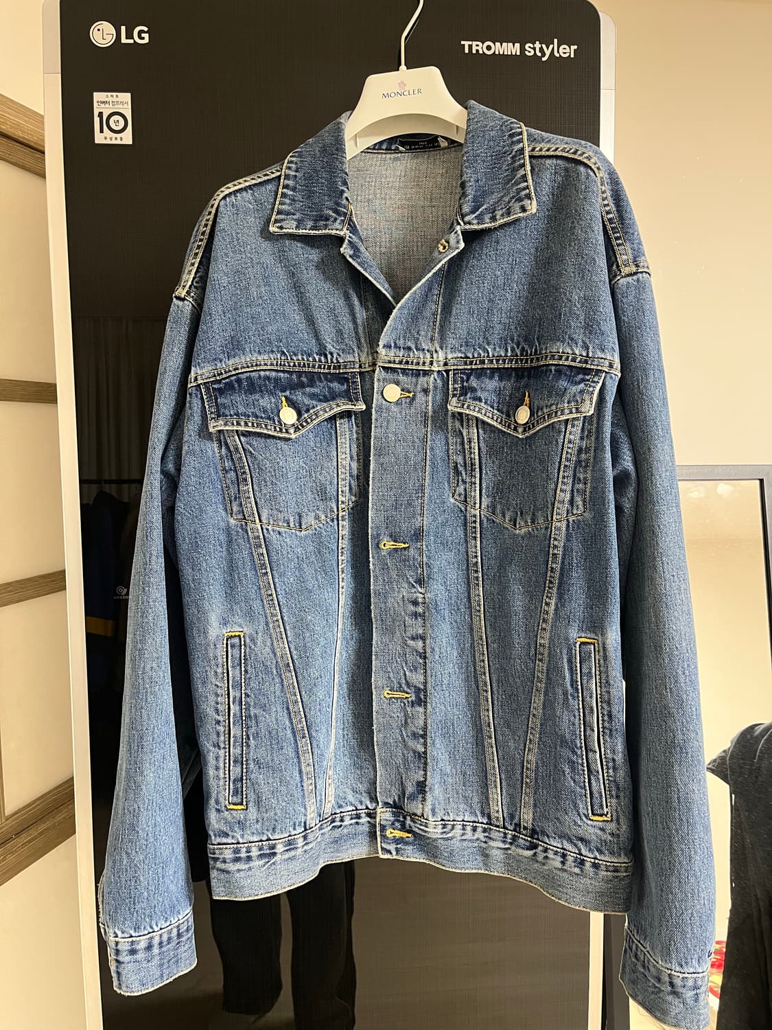 이놈어닛 데님 루즈핏 청자켓L 상품이미지1