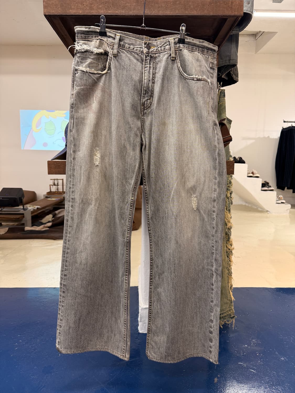 2000s Levis 리바이스 시그니처 리페어 데님 팬츠 상품이미지3