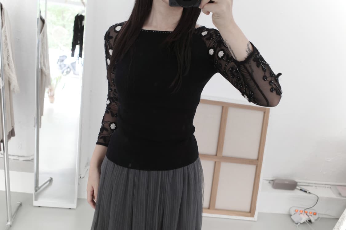 flower mesh T  상품이미지3
