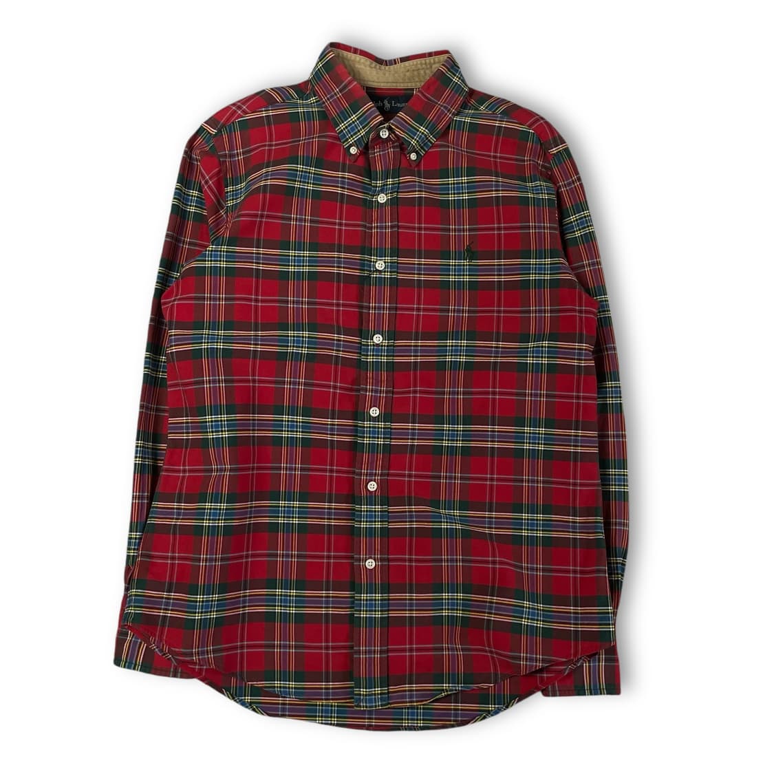 폴로랄프로렌 레드 그린 멀티 체크 긴팔 셔츠 L 상품이미지1
