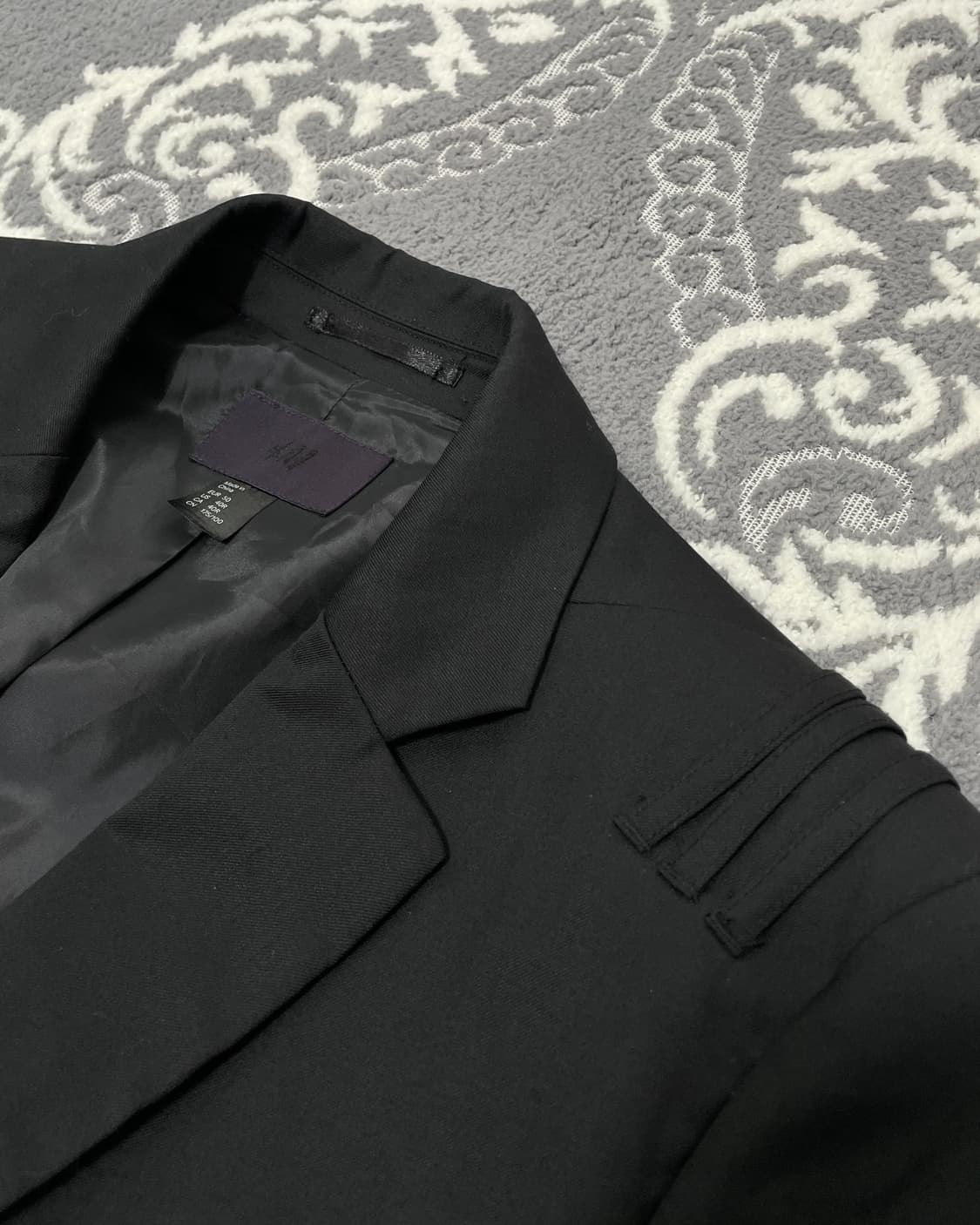 H&M Black Multi-Zip Blazer 상품이미지3