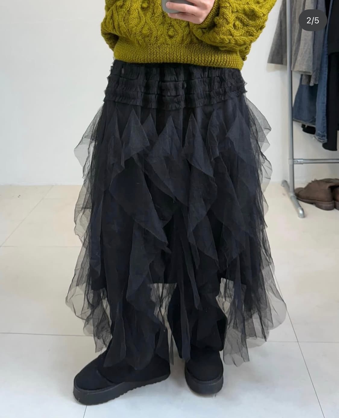 레이어드 샤스커트 피쉬룸 상품이미지3