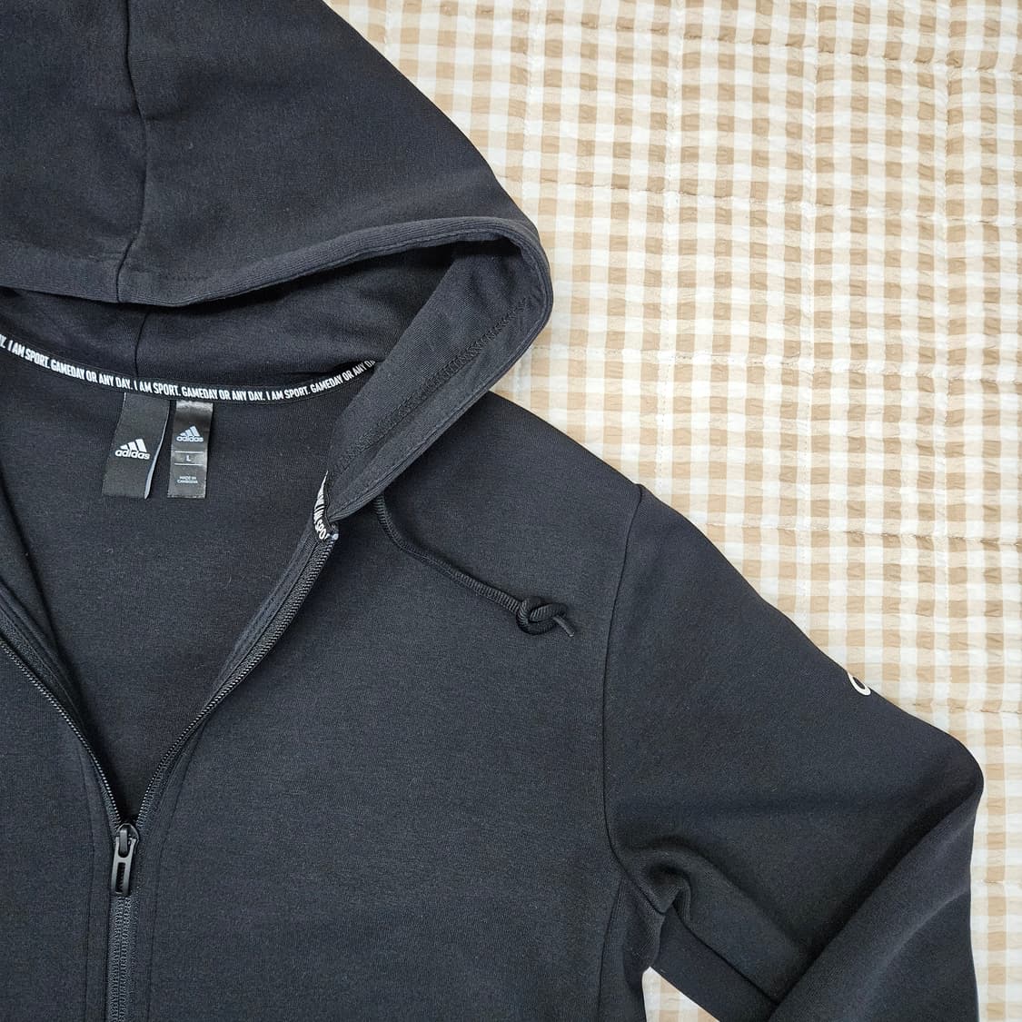 아디다스 간절기 후드집업 자켓 남자100 상품이미지3