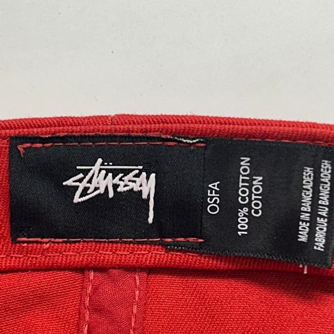 스투시 스탁 로우 프로 캡 레드 상품이미지5