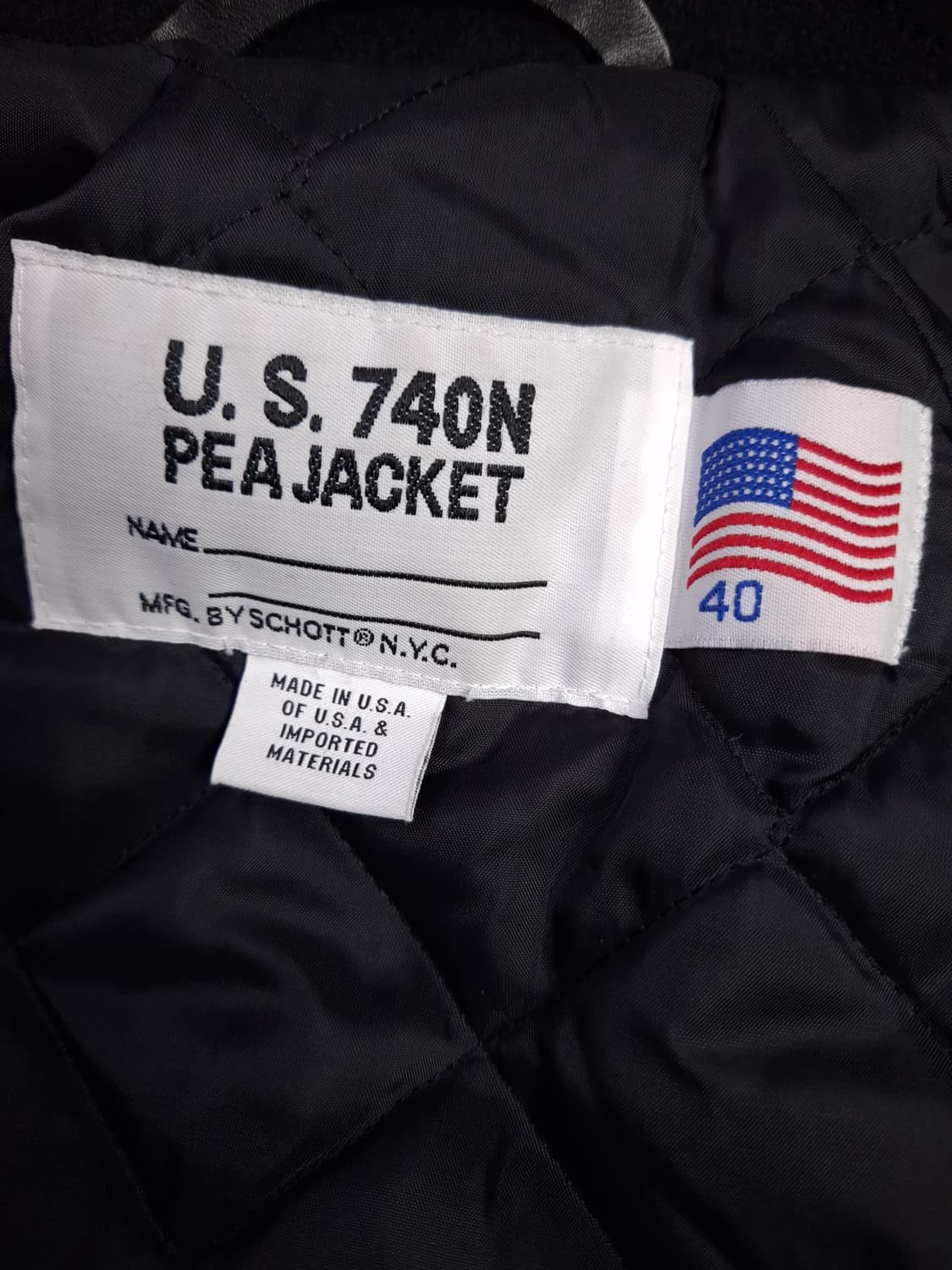 새제품급 오리지날 신형 미국제조 미해군 TYPE 쇼트사 울 싱글 피코트 상품이미지4