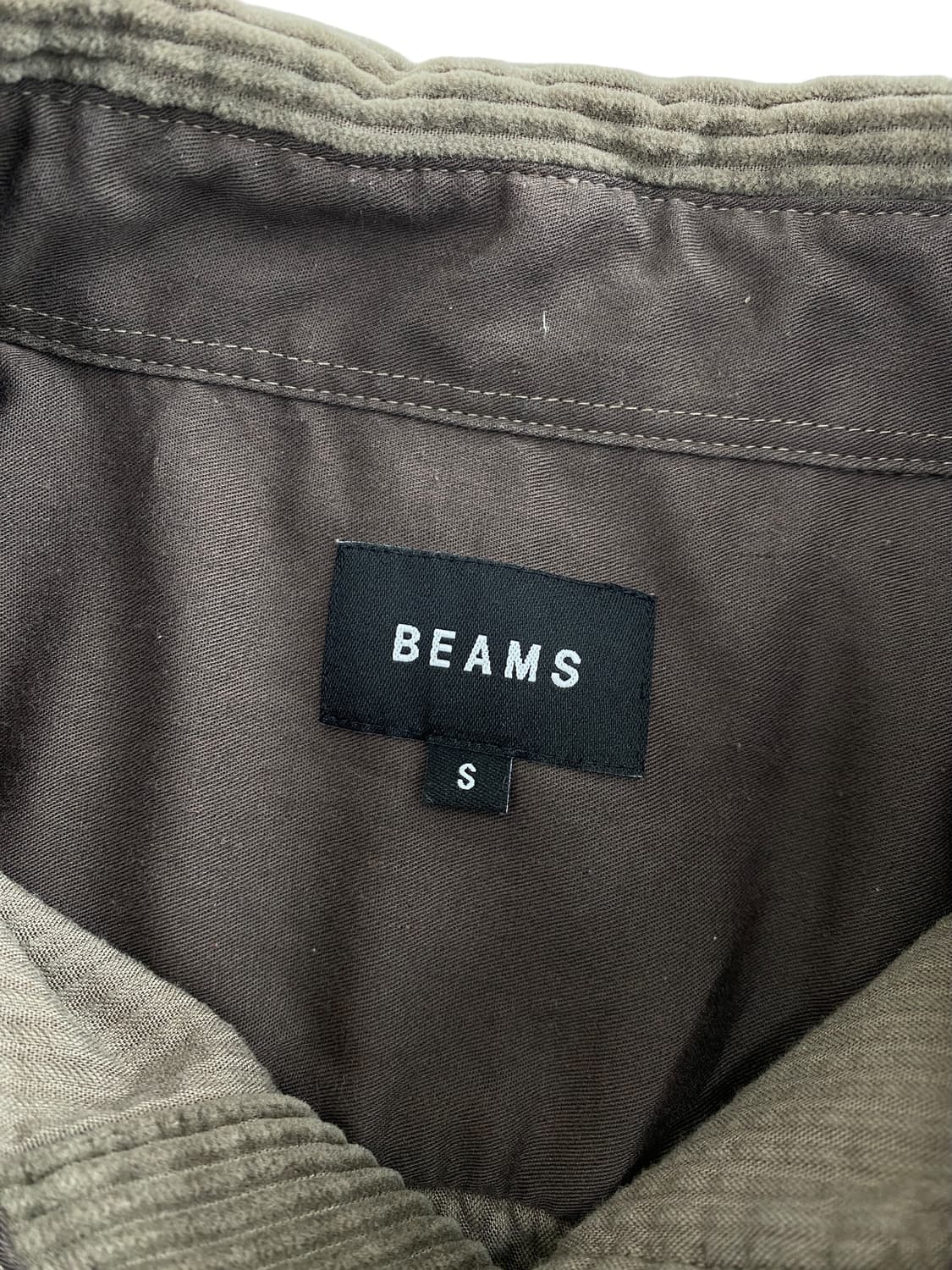 빔즈 오버사이즈 코듀로이 워크 셔츠 상품이미지5