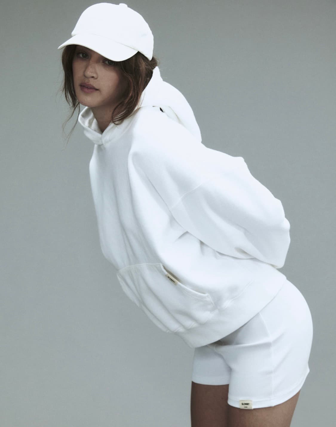 글로니 G 클래식 후디 화이트 | washed boxy hoodie 상품이미지2