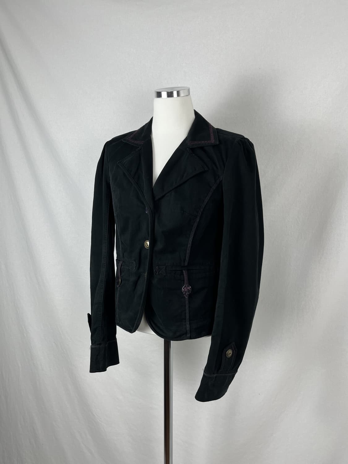 Max&co 코튼 퍼플 스티치 자켓 상품이미지2