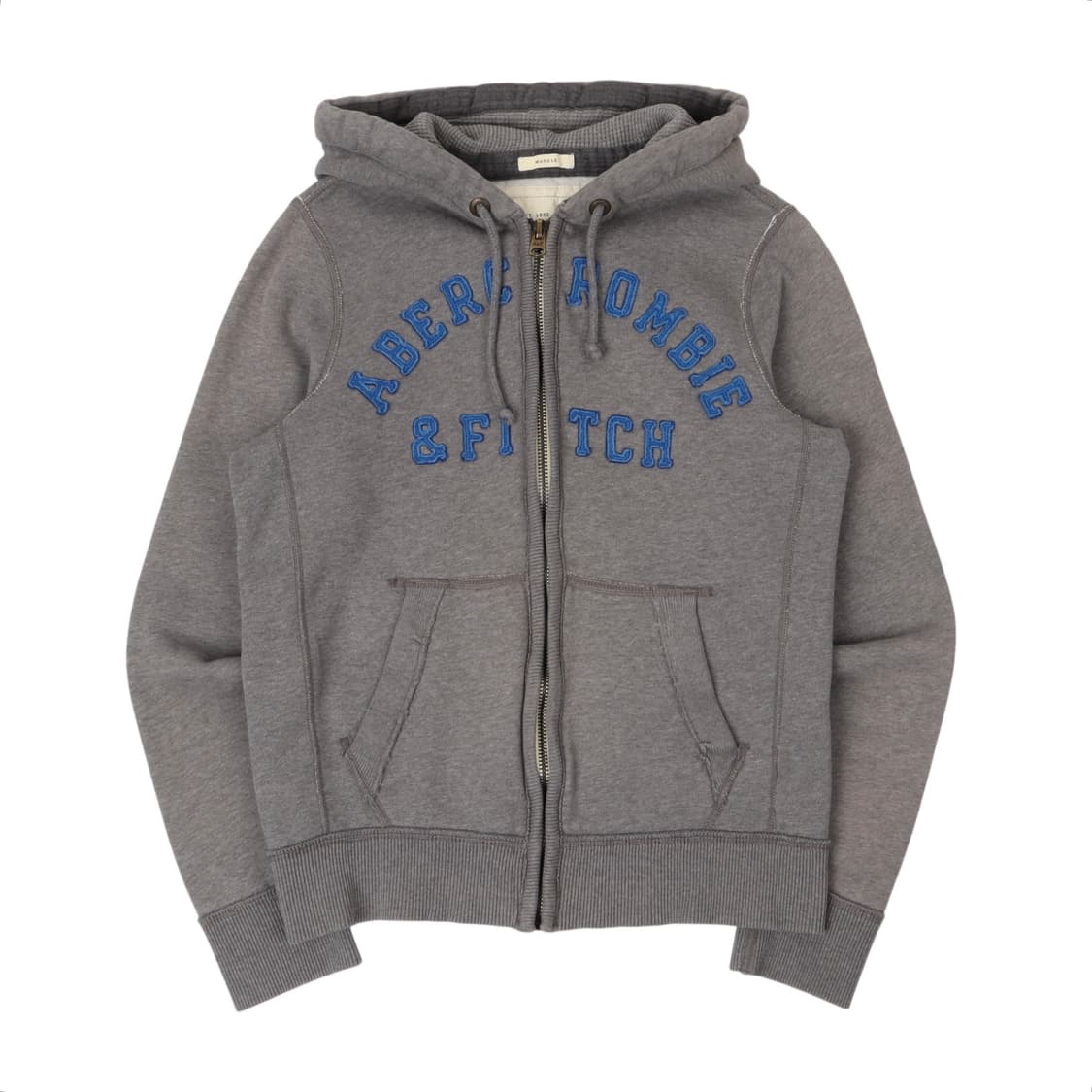 아베크롬비 그레이 아치로고 후드집업 상품이미지1