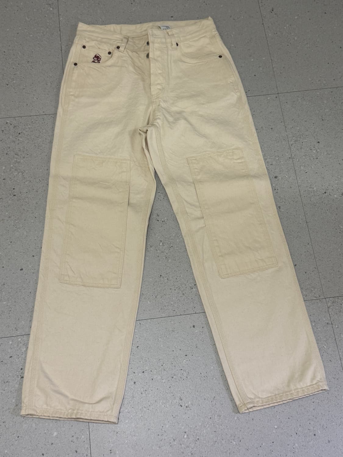 비디알 112 스핏파이어 더블니 팬츠(크림색) 상품이미지5