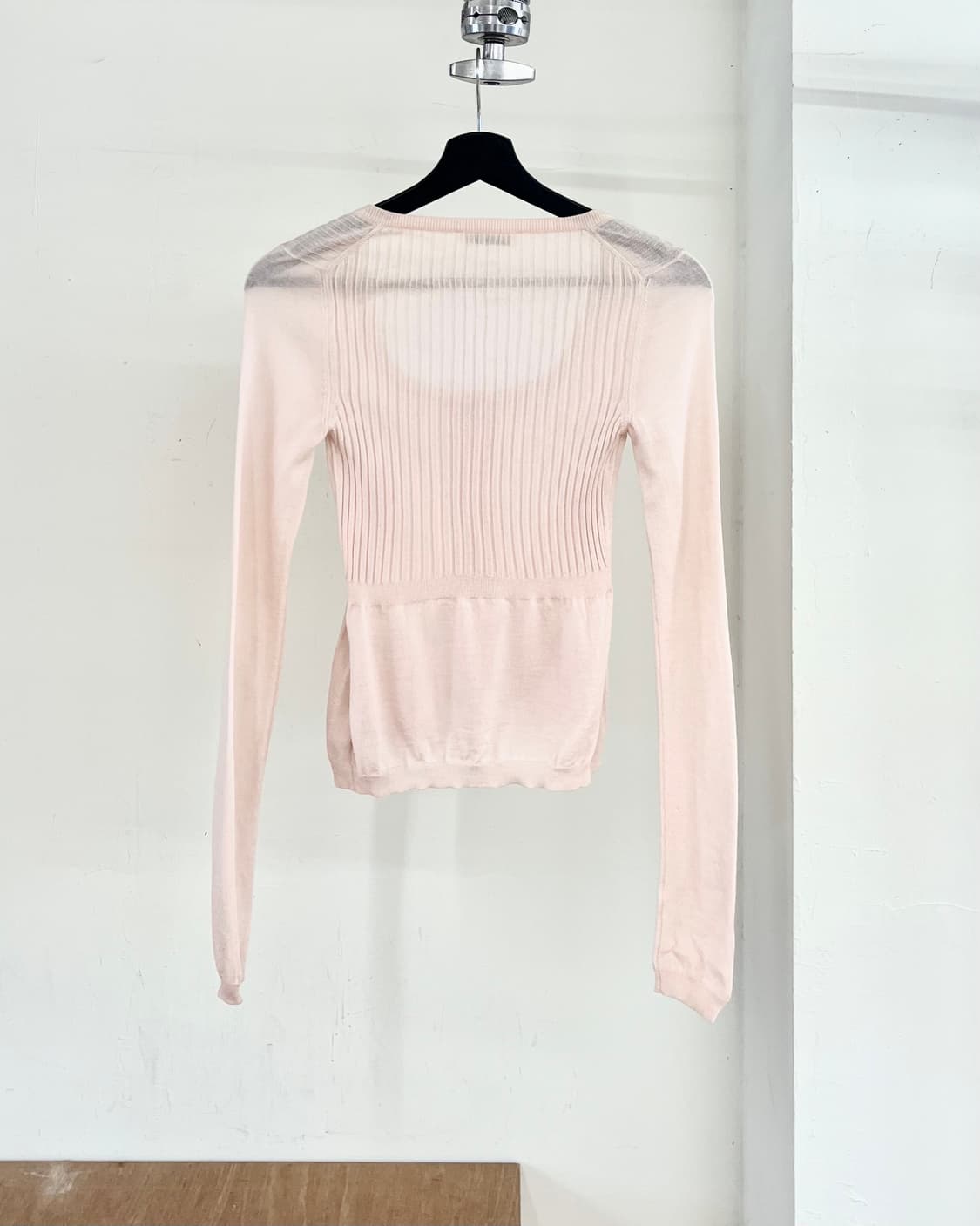 질샌더 핑크 립 니트 가디건 상품이미지6