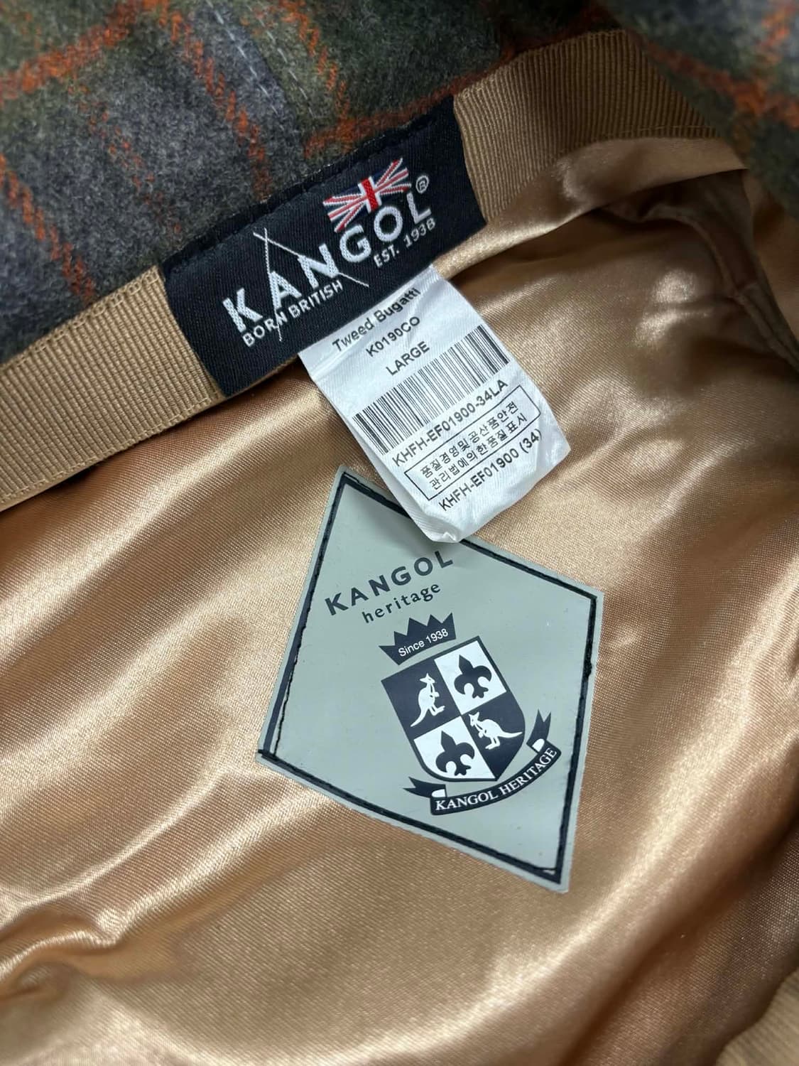 캉골 트위드 부가티 울 이태리 헌팅캡 상품이미지5