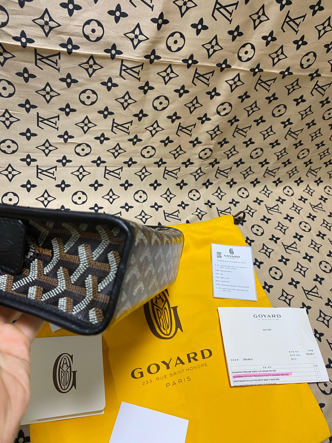 고야드 쥬방스 클러치 mm 블랙 상품이미지4