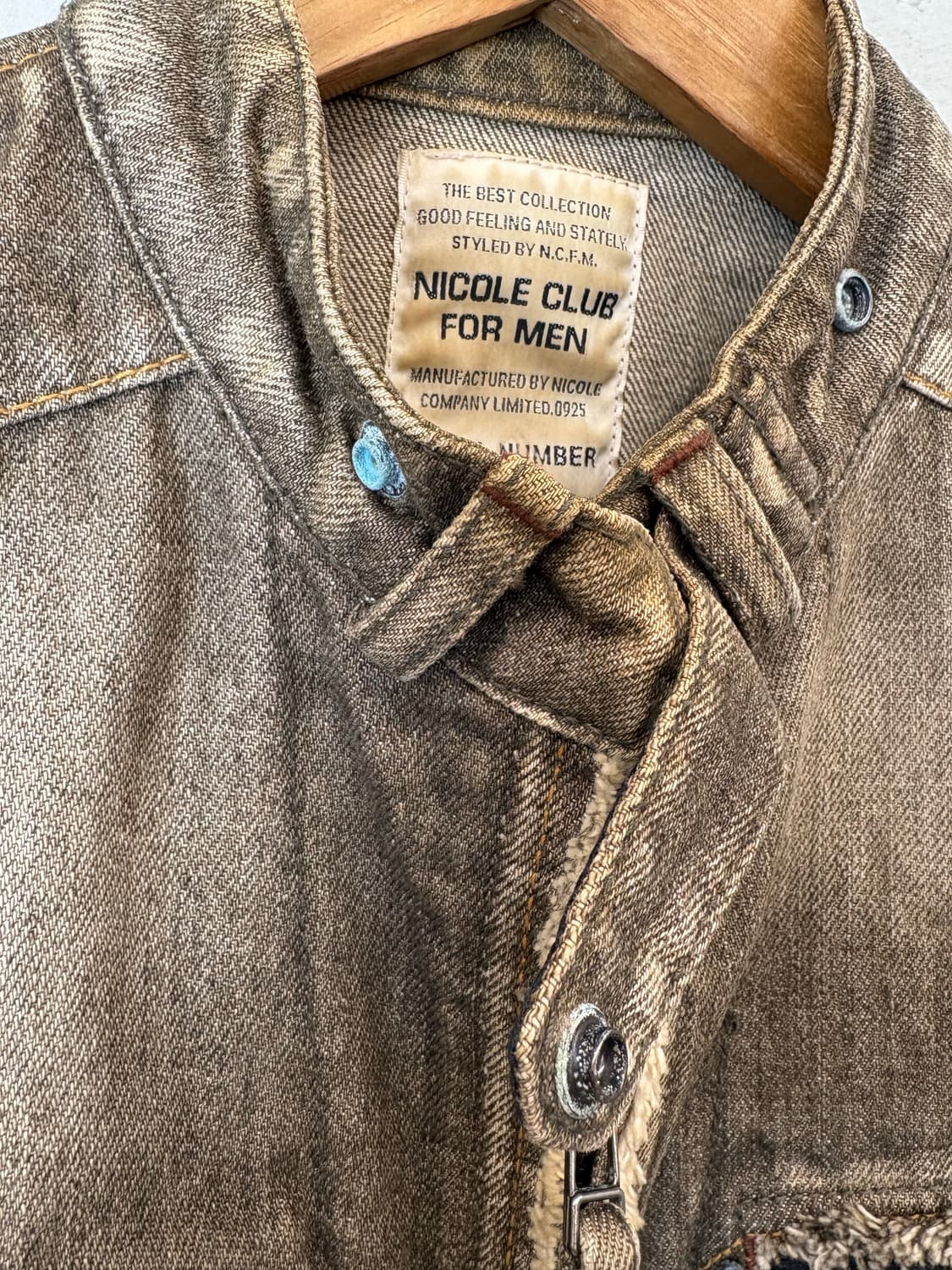 니콜클럽 빈티지 워시드 바이커 자켓 상품이미지10