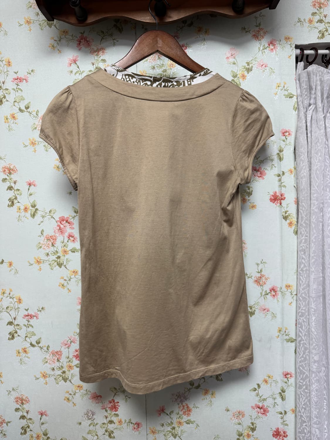 반팔 오픈 레이어드 반팔 상품이미지2