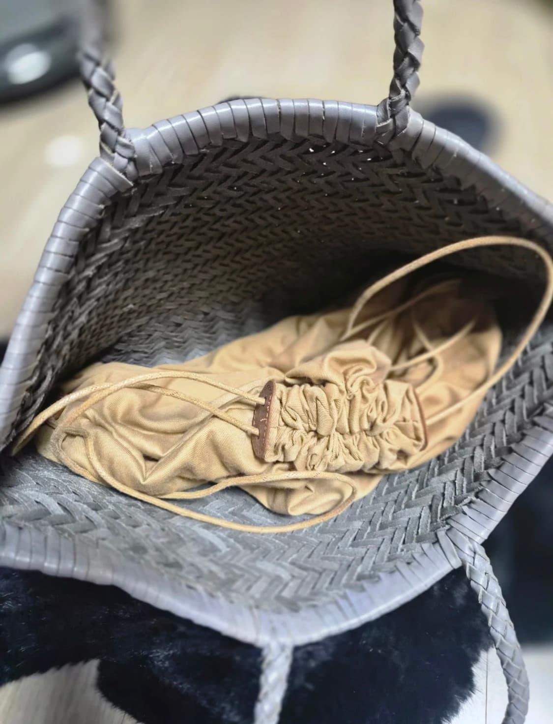 이탈리아 토스카나 프리미엄 천연소기죽  위빙백 상품이미지4