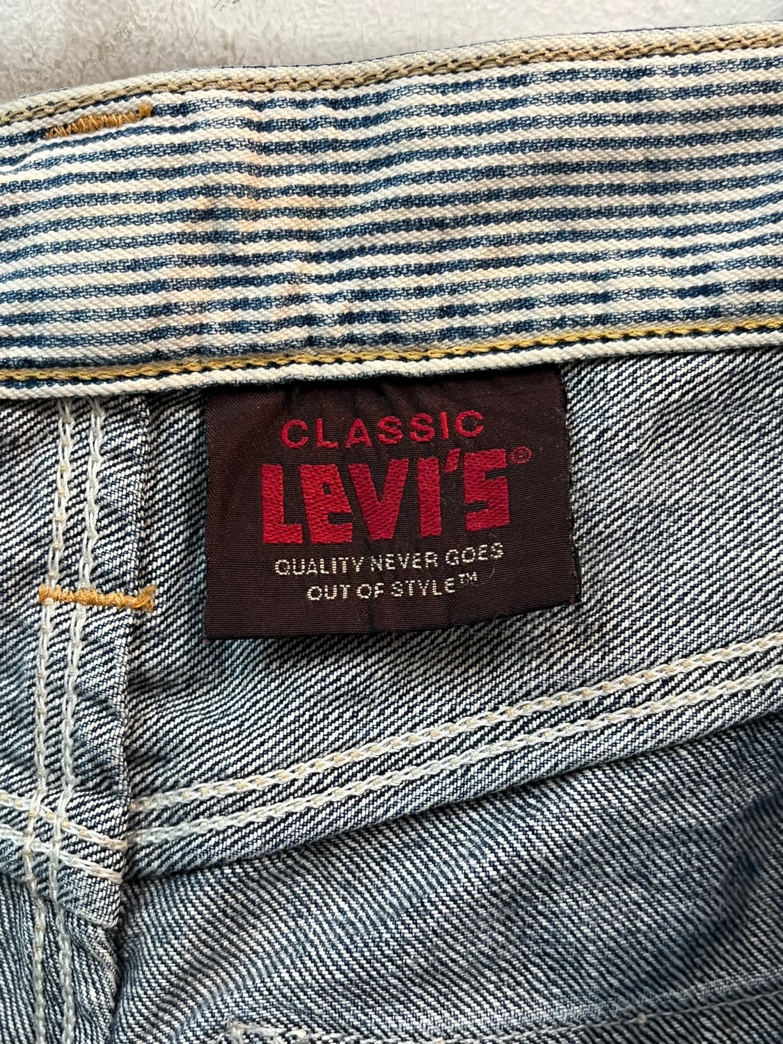 Levis lx502 럭셔리 클래식 워싱 데님 진 32x33 상품이미지6