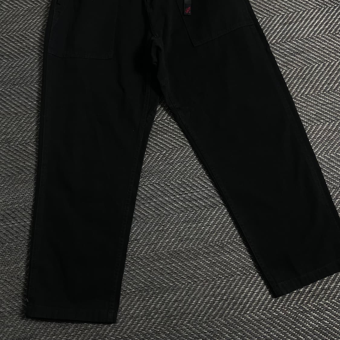 그라미치 벨티드 테이퍼드 치노 팬츠 블랙y 3616 상품이미지3