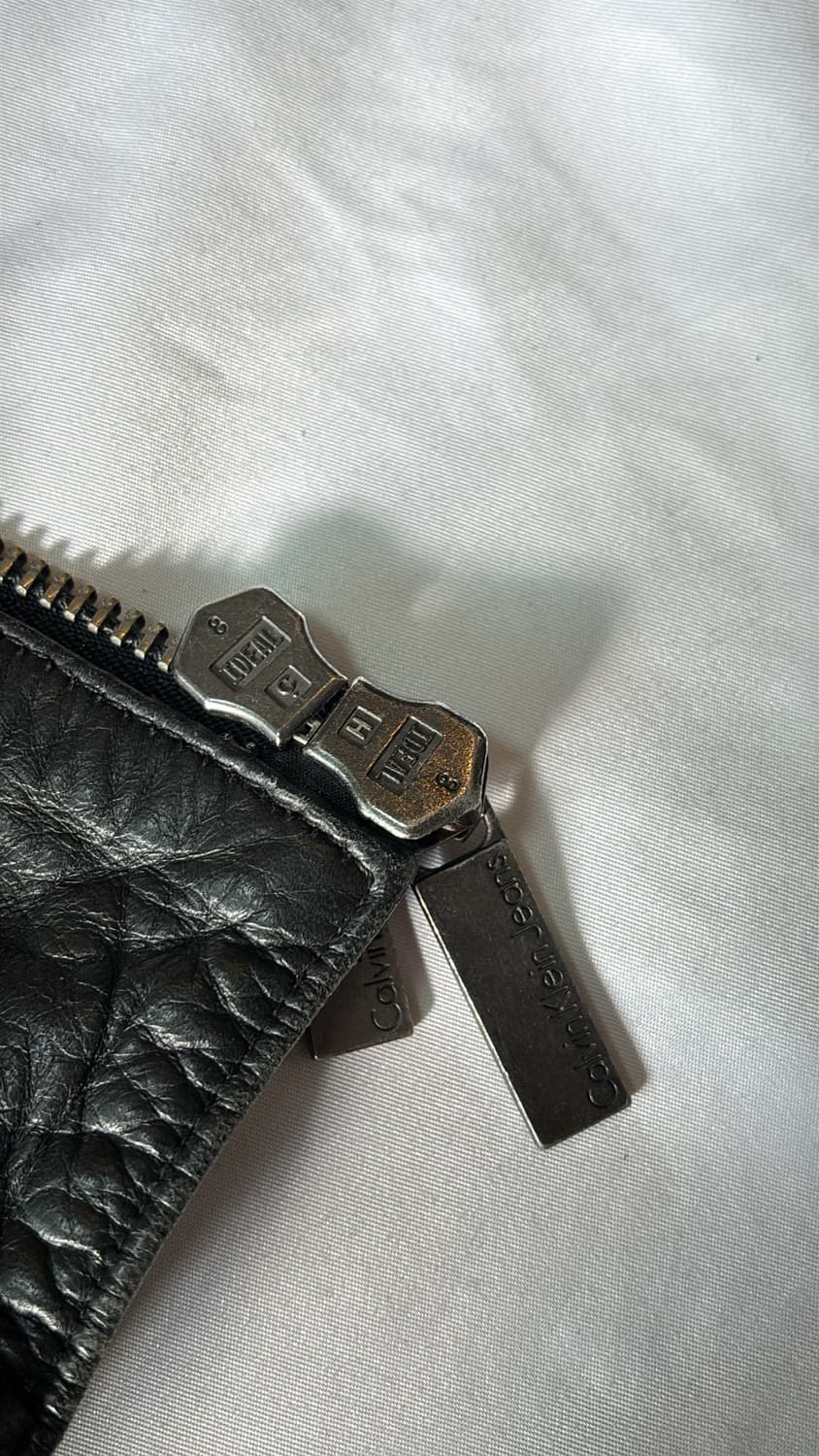 Diagonal Leather Jacket 상품이미지8