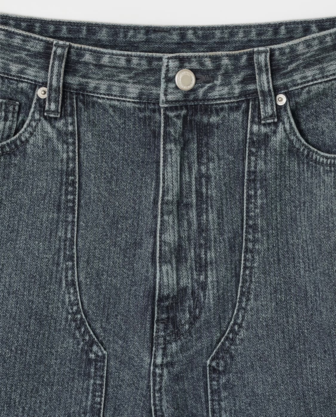 벨리에 트루 와이드 버뮤다 데님팬츠 34사이즈 상품이미지3