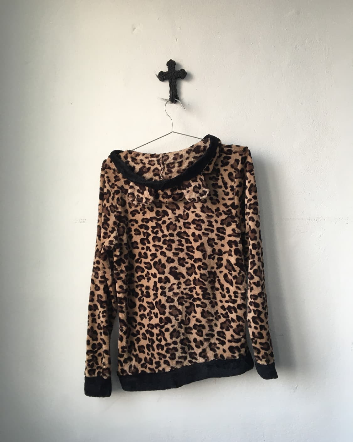 Disney leopard pattern cat ear hood zip  상품이미지3