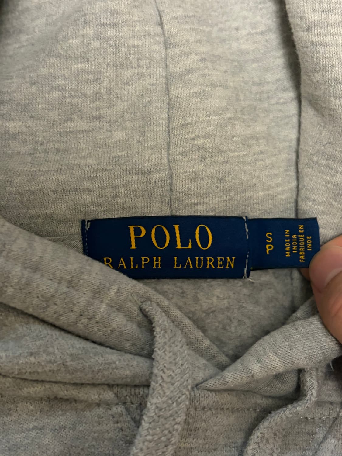 폴로 회색 후드티 상품이미지3