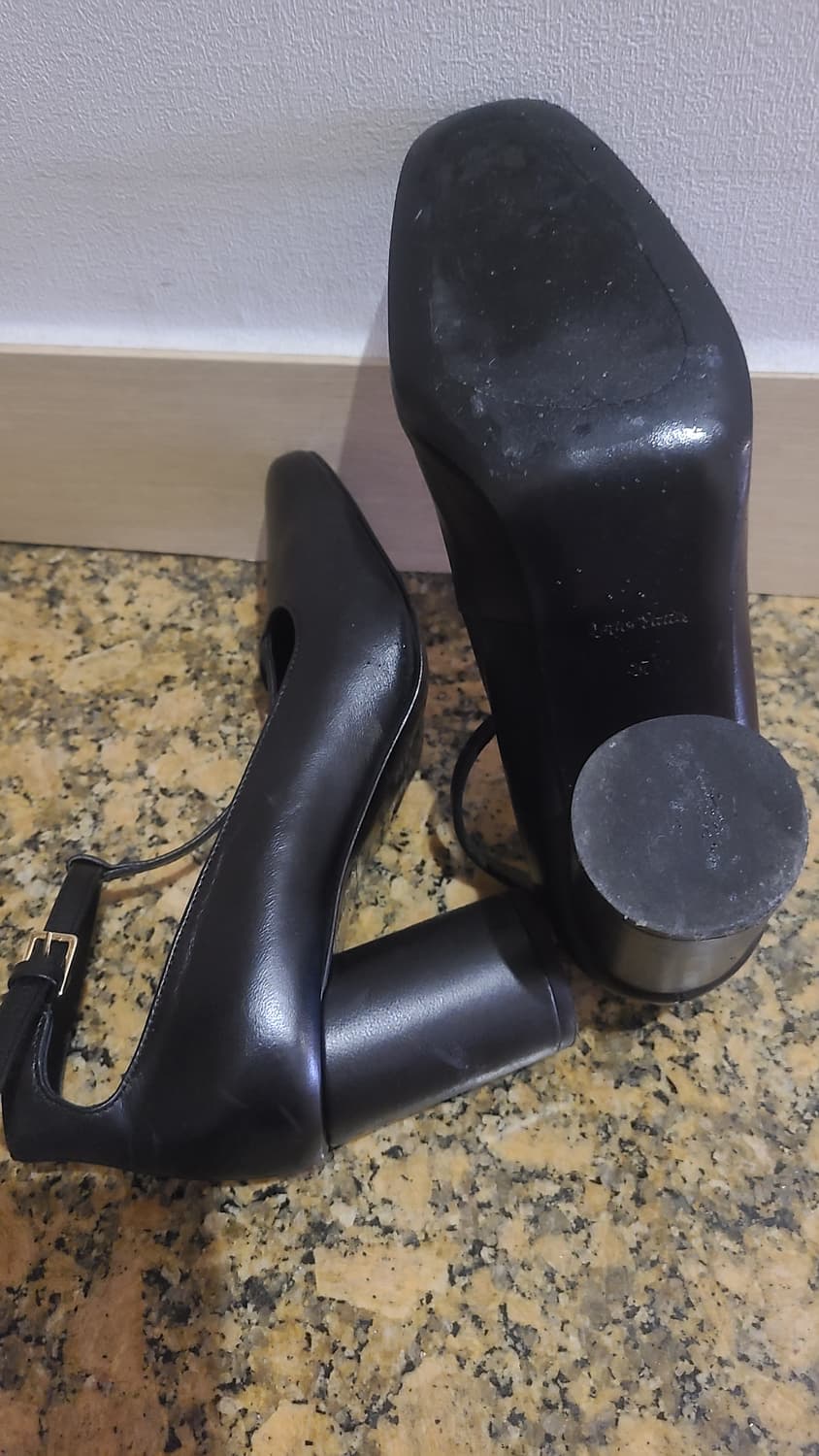 앤아더스토리즈 블랙 T스트랩 하이힐 구두 240 상품이미지5