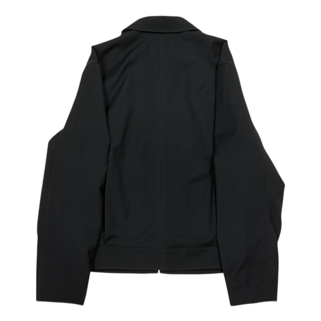 인사일런스 포인티드 칼라 울 집업 자켓 블랙 M 상품이미지2