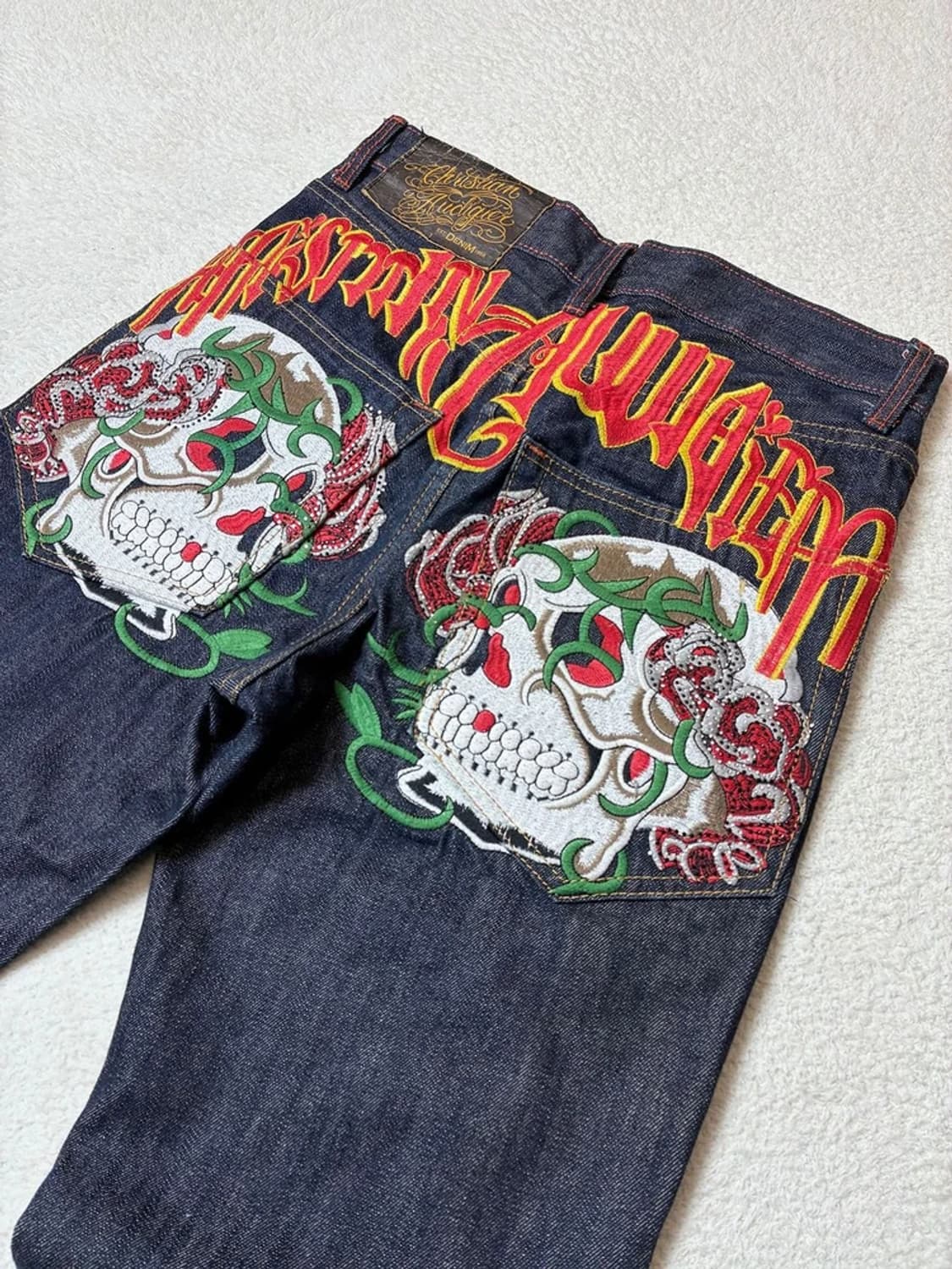 에드하디 크리스찬 오디지에 00's 자수 데님 팬츠 PN6696 상품이미지2