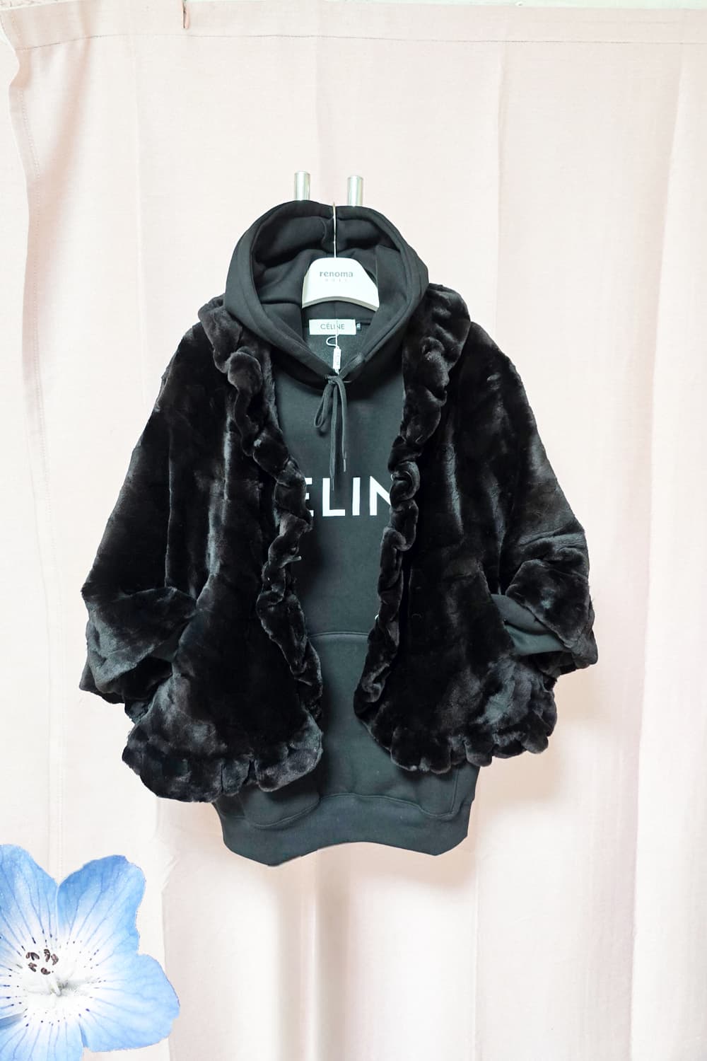 천연모피 케이프  레이스 밍크 자켓/여66~77 상품이미지1