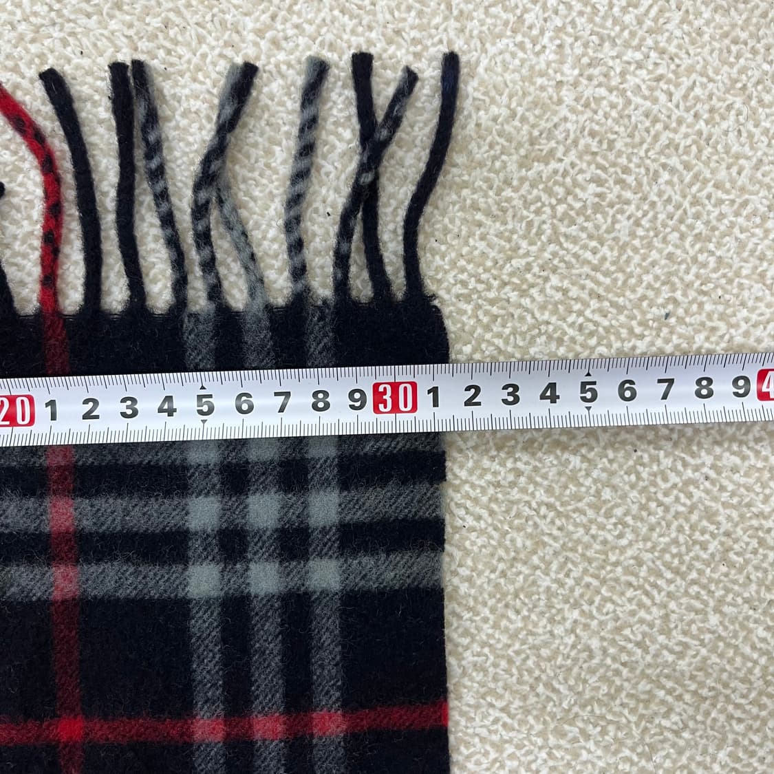 [실측확인] 클래식 네이비 노바체크 머플러 목도리 0106M1 상품이미지5