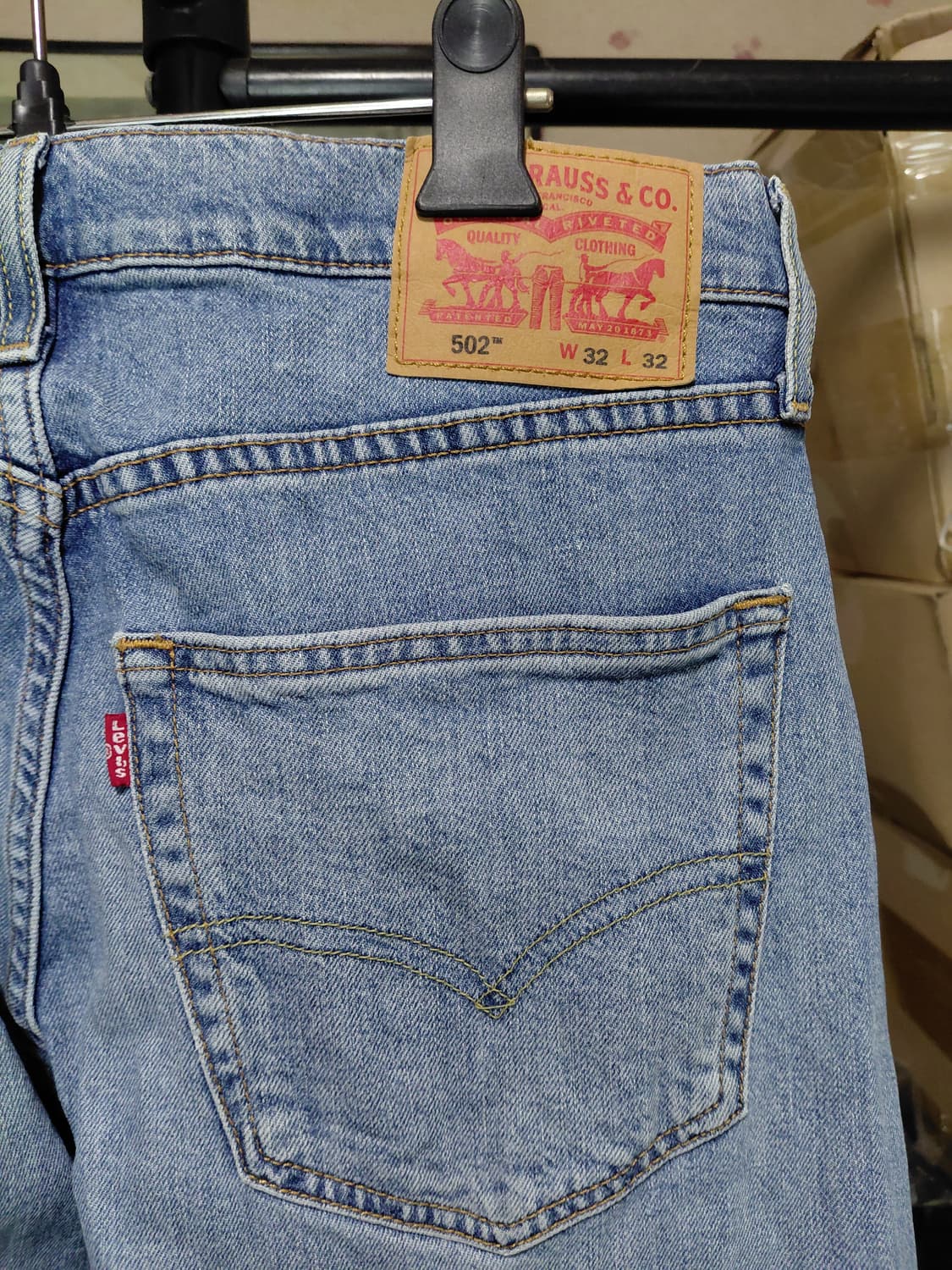 [리바이스502]테이퍼드핏 데님 청바지 32사이즈  상품이미지3