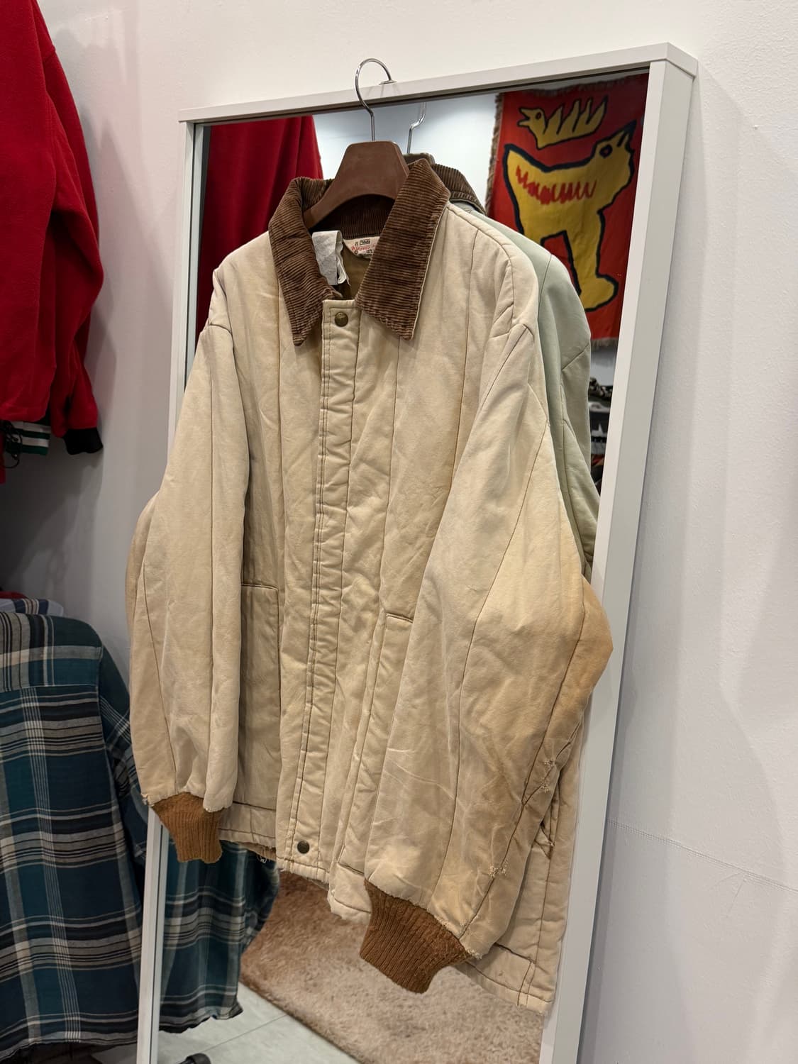 80-90s Walls 월즈 덕 캔버스 퀼팅 워크 자켓 (USA) 상품이미지1