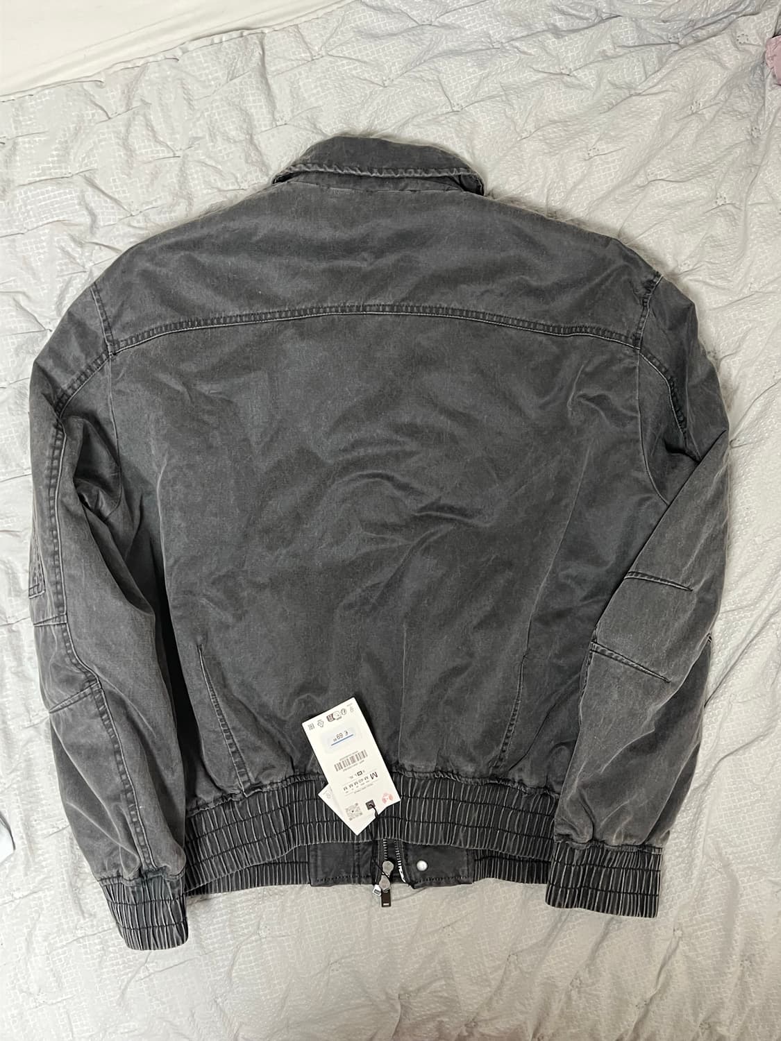 자라 왁스드 가공 워시드 자켓 GREY M사이즈 새제품 상품이미지5