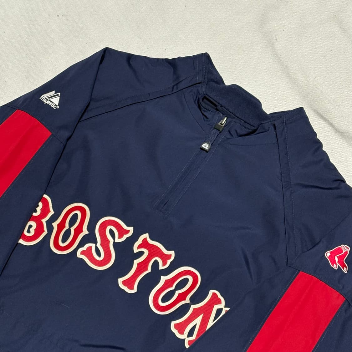 M 마제스틱 보스턴레드삭스 쿼터집 웜업 상품이미지1
