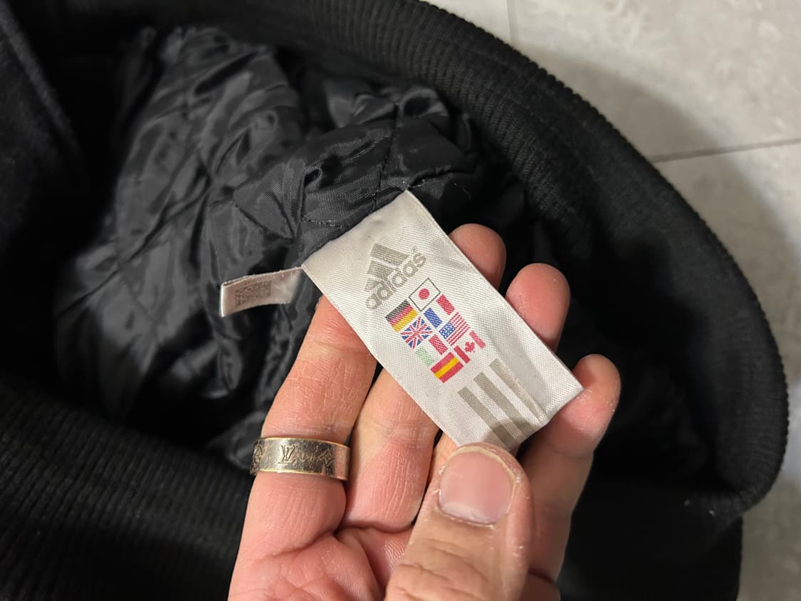 00s 아디다스  티맥 소가죽 패치 바시티 자켓 상품이미지4