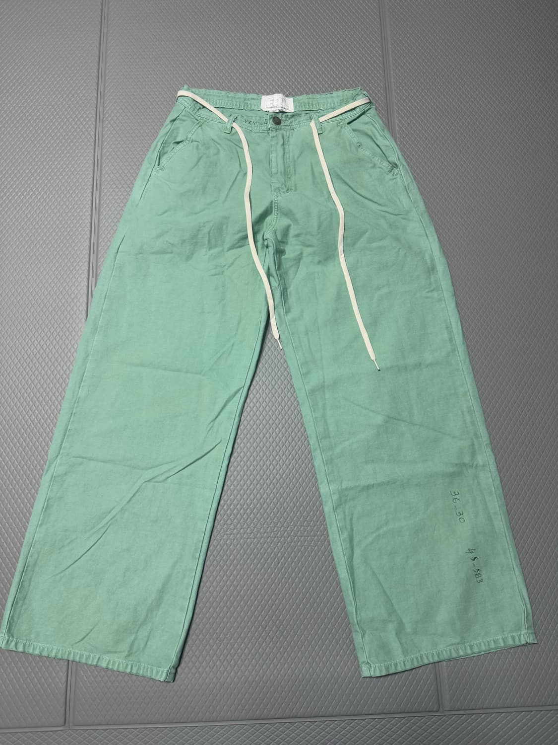 (M) ERL 워크 치노 팬츠 에메랄드  상품이미지1