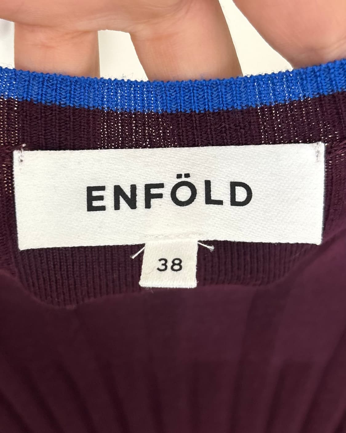 엔폴드 버건디 울 니트 상품이미지7