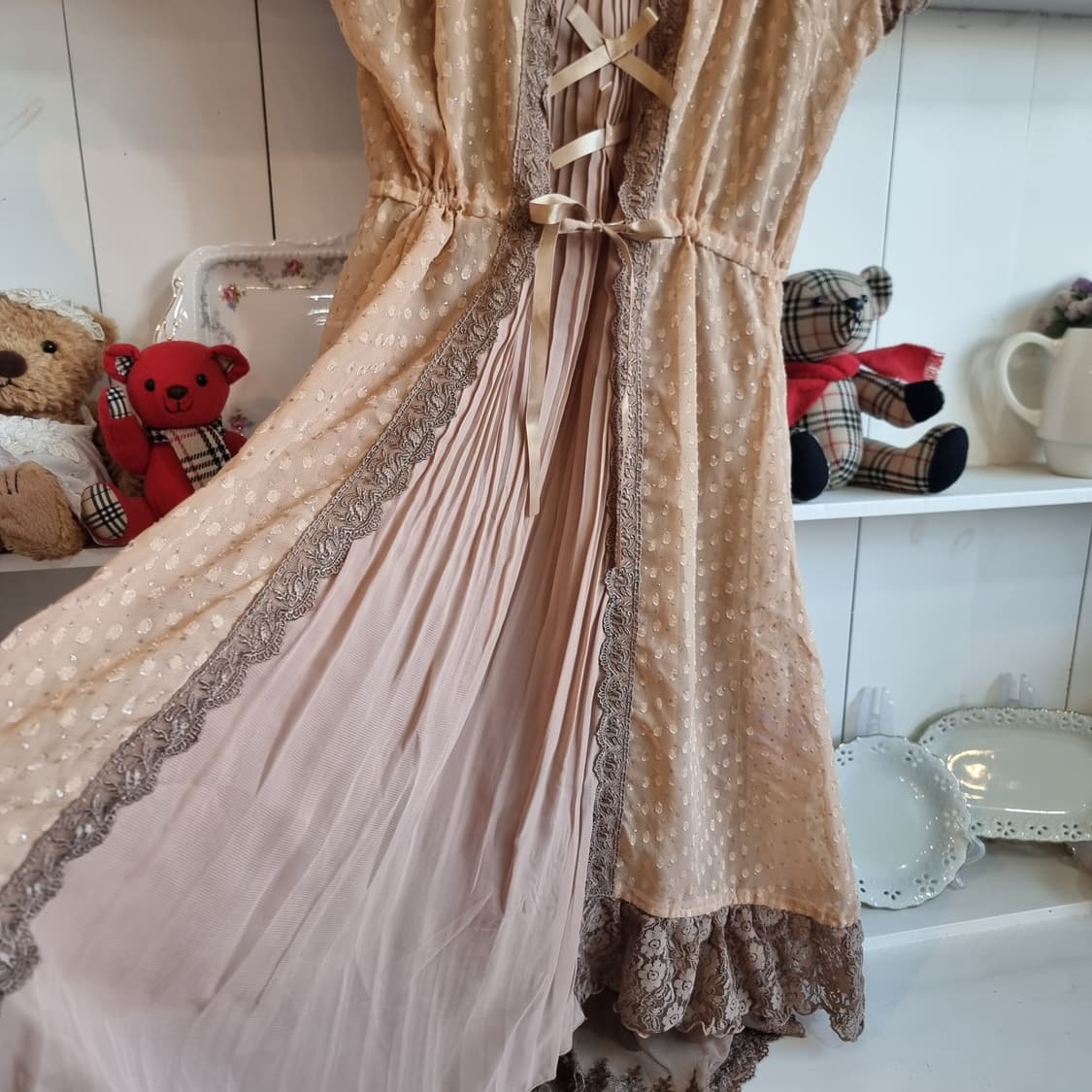 엑시즈팜(axes femme) 레이스 쉬폰 원피스 상품이미지4