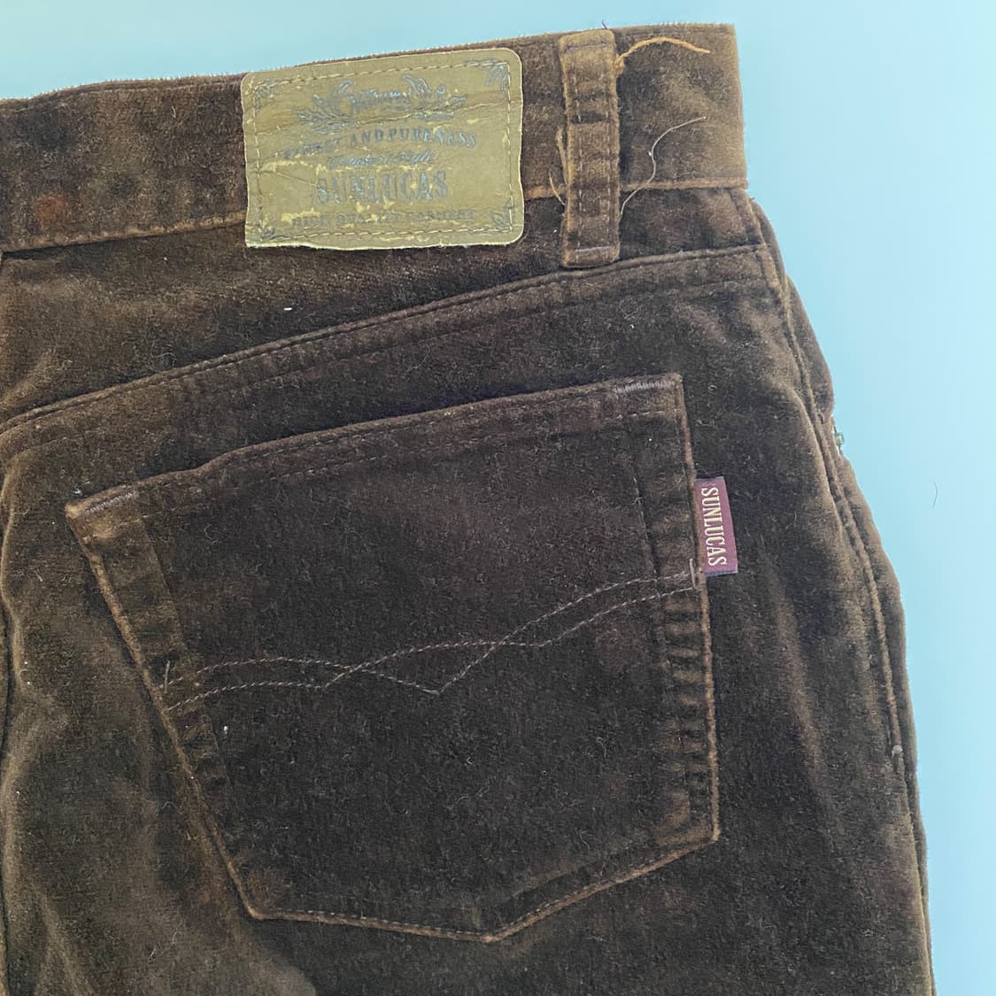 🍂 SUNLUCAS 빈티지 브라운 코듀로이 팬츠 상품이미지4