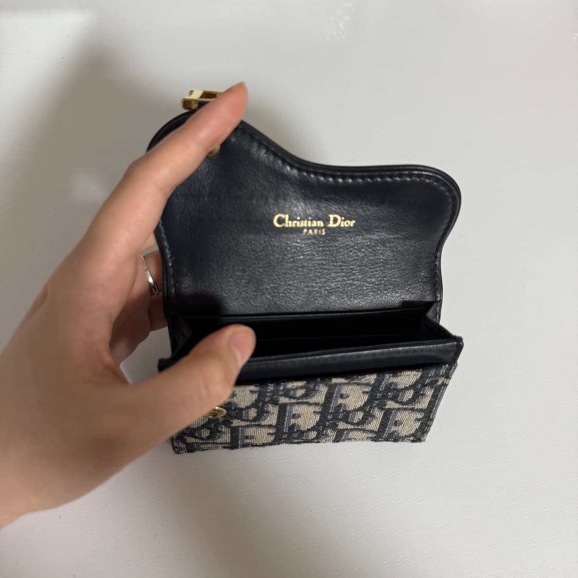 디올 오블리크 새들 카드지갑 상품이미지3