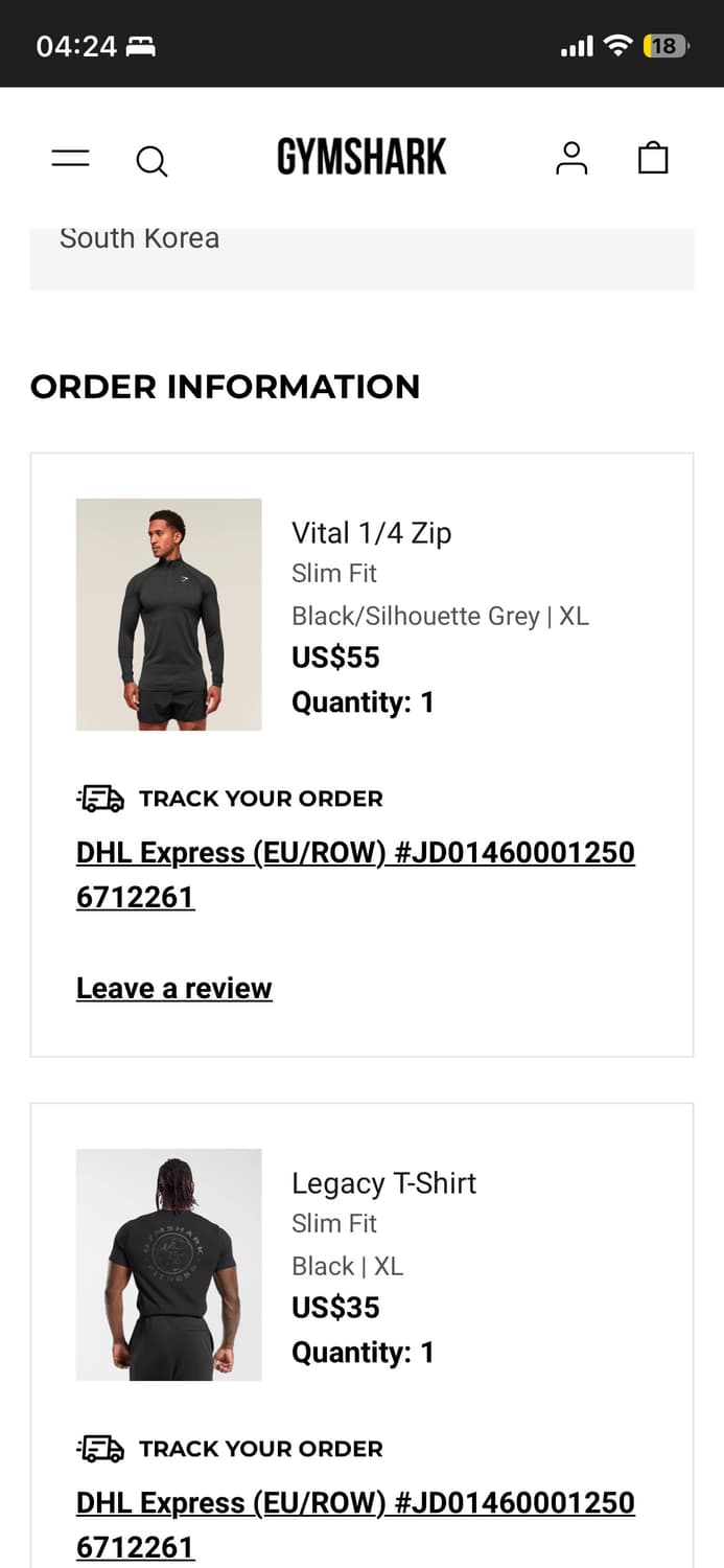 짐샤크 Vital 1/4 Zip 긴팔 블랙 XL 상품이미지3