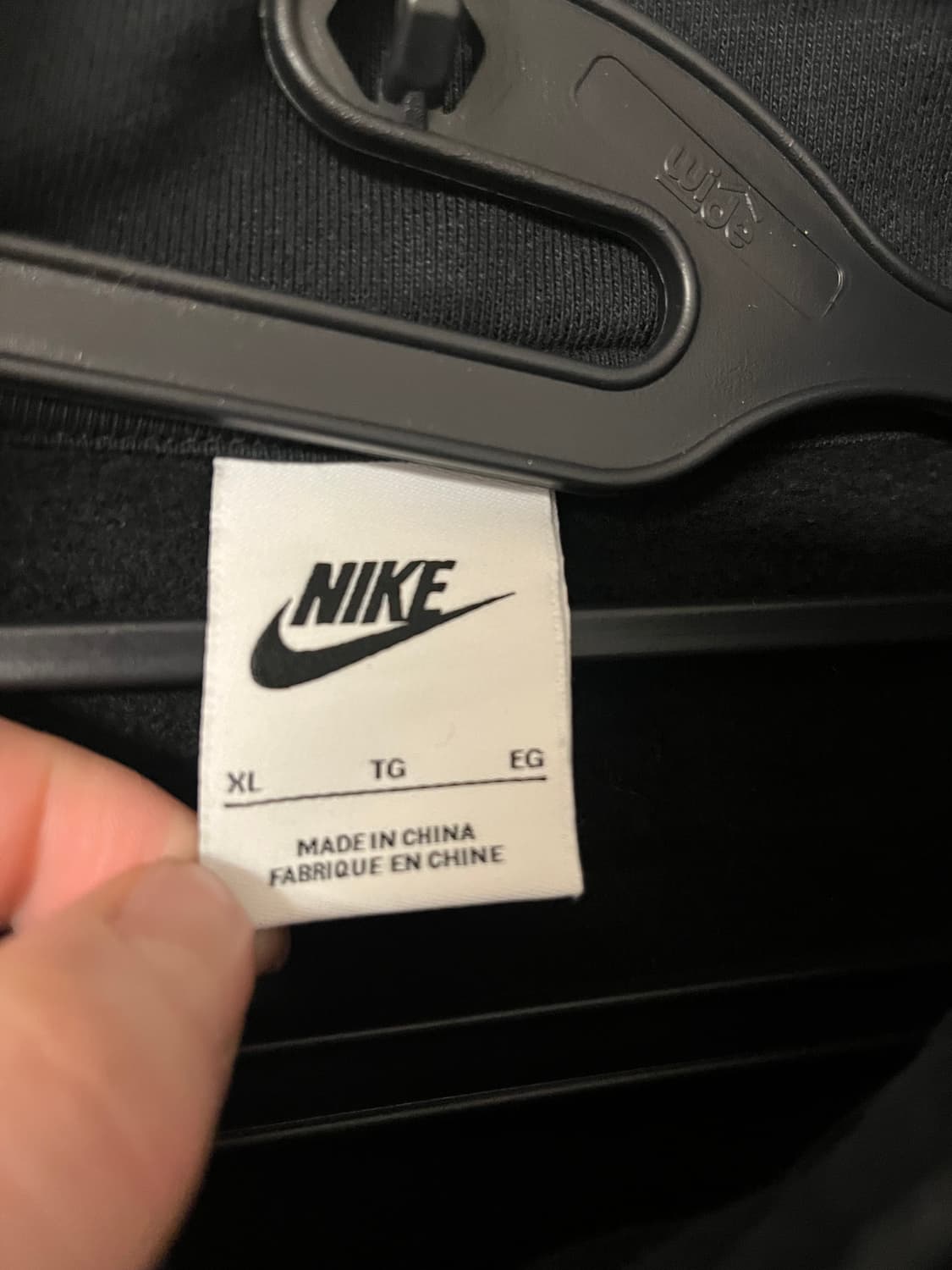 나이키 쿼터집 하프집업 맨투맨 블랙 [XL] 상품이미지4