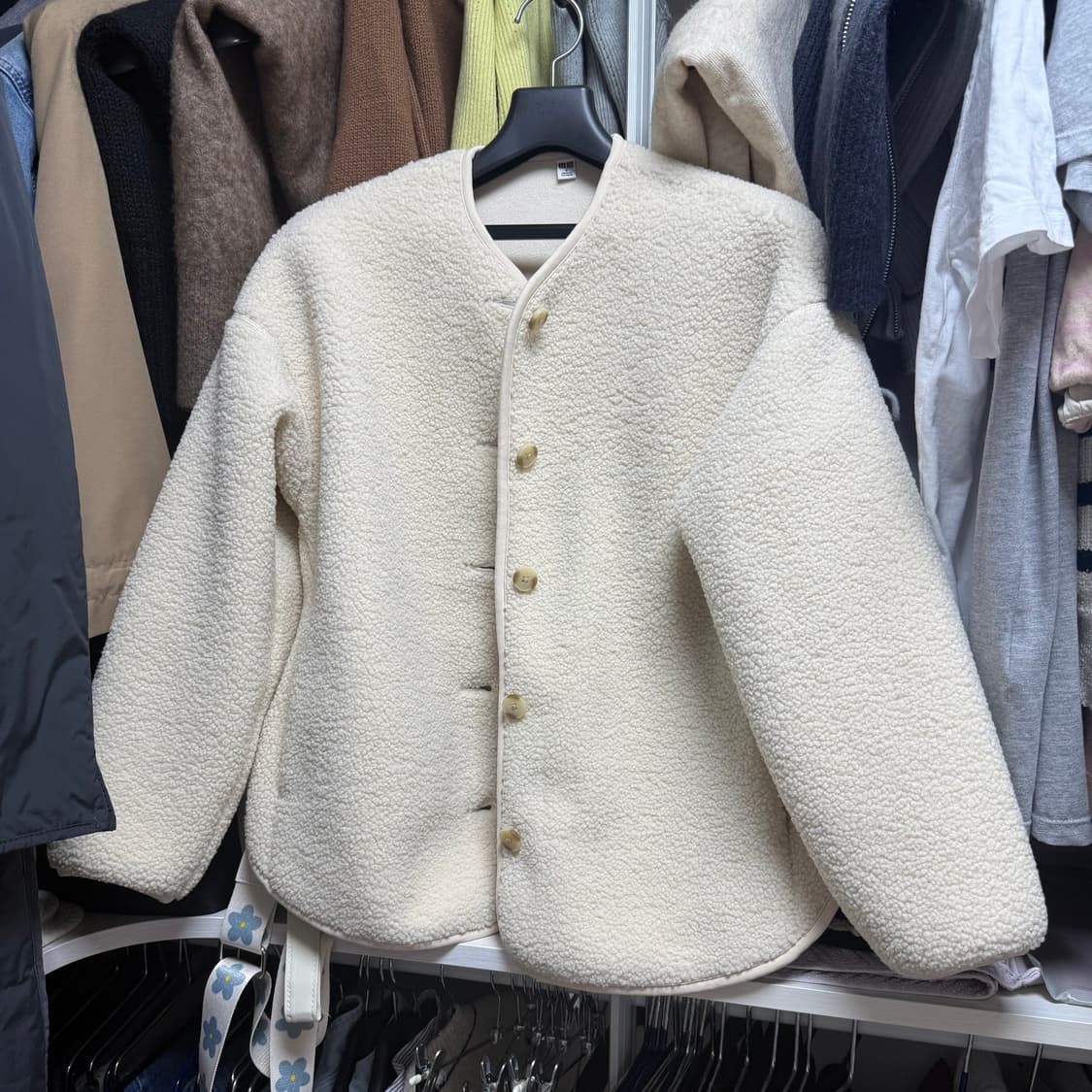 유니클로 뽀글이 가디건,자켓 s (새상품) 상품이미지1