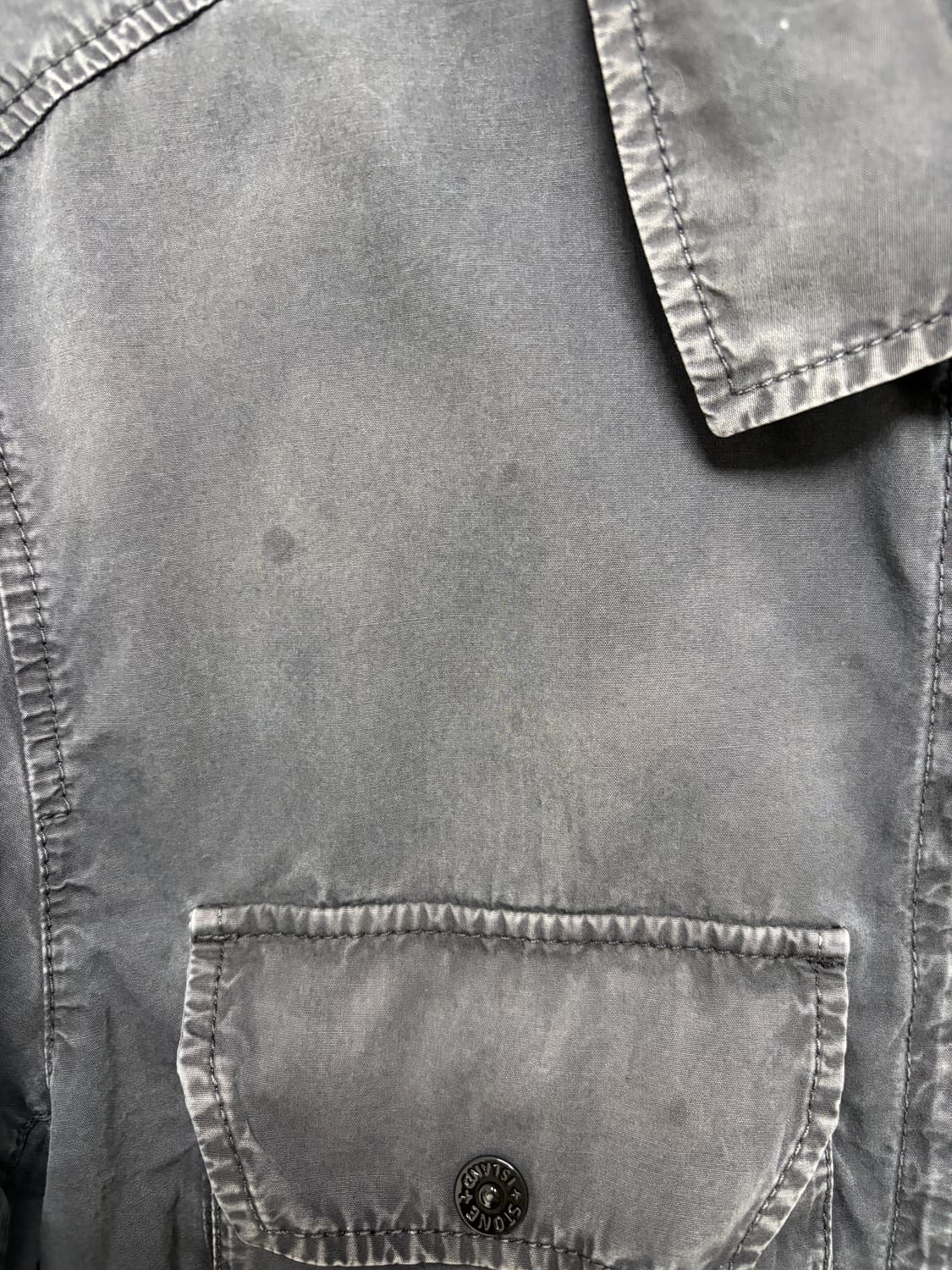 스톤 아일랜드 올드이펙트 오버셔츠 블랙 L 상품이미지3